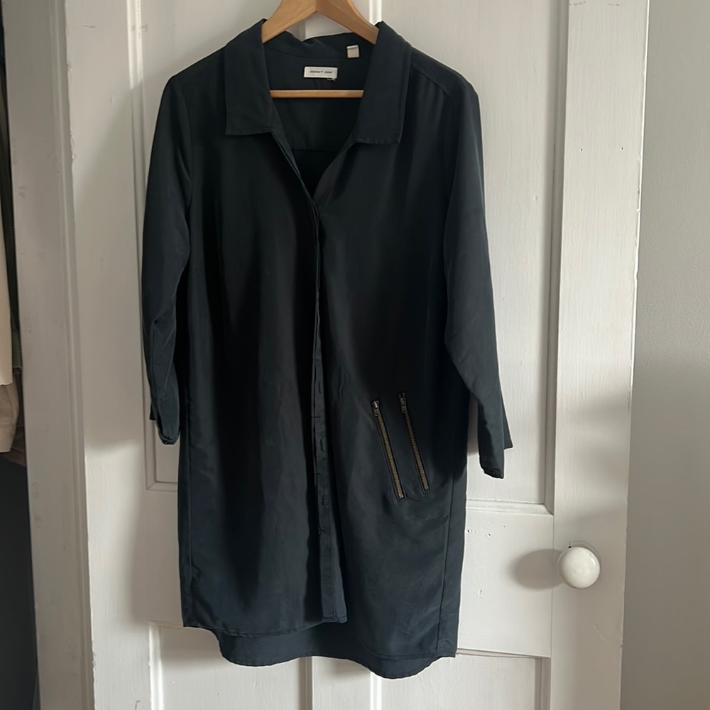 Long button up soft top